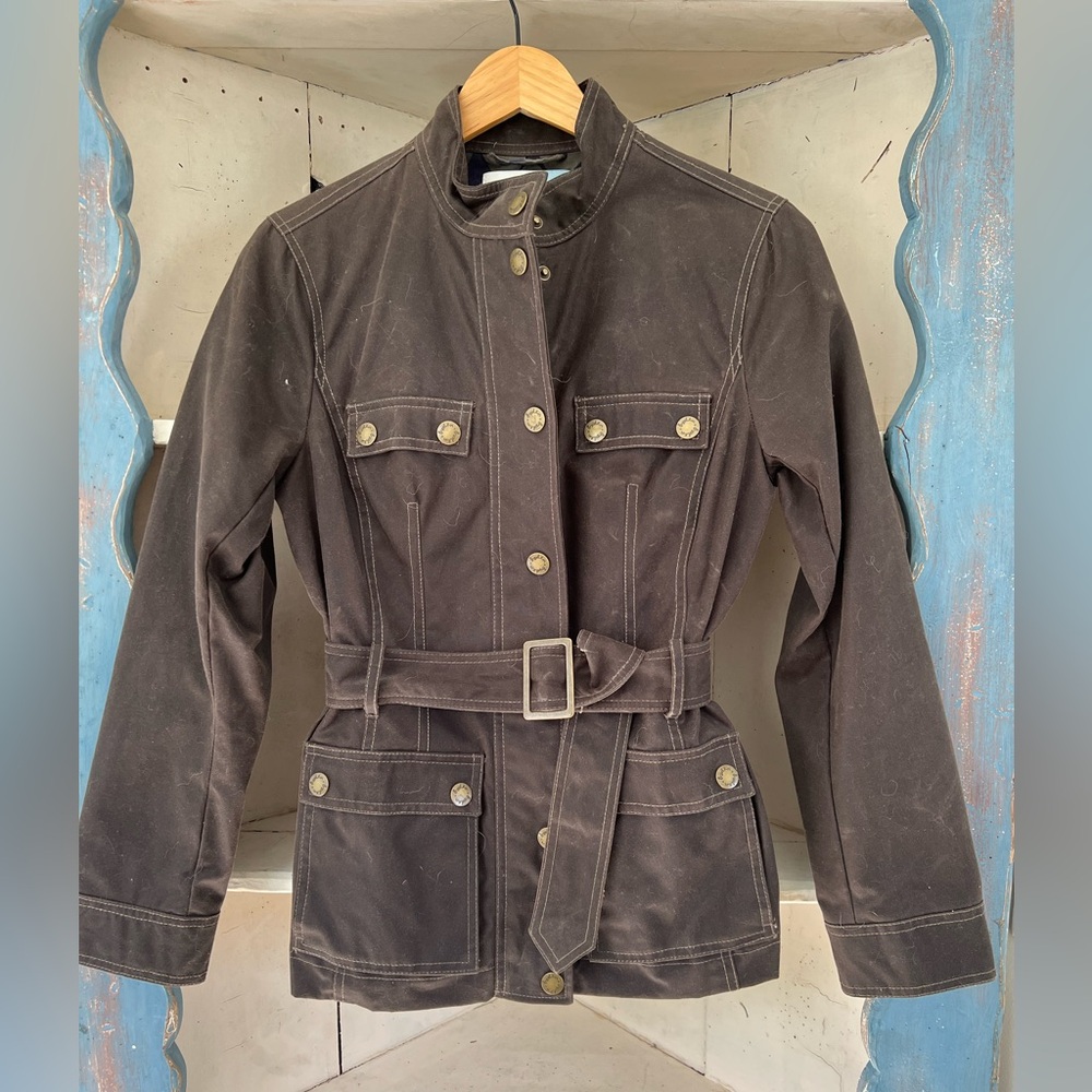 BODEN Women's Belted Waxed Utility Jacket